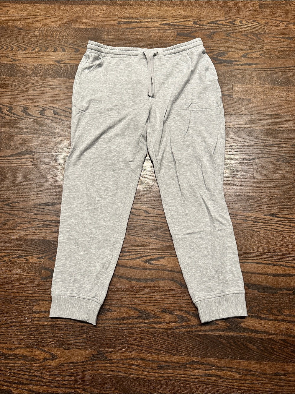Quince SuperSoft Fleece Joggers in Light Heather Grey